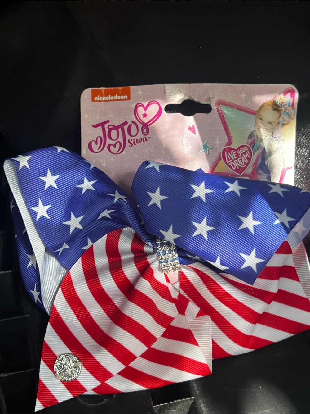 Jojo Siwa Girls Flag Bow
